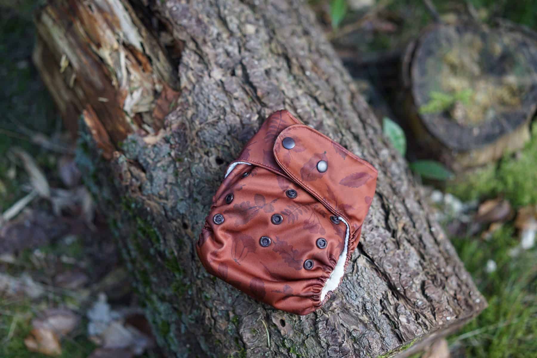 Cloth diaper on wood