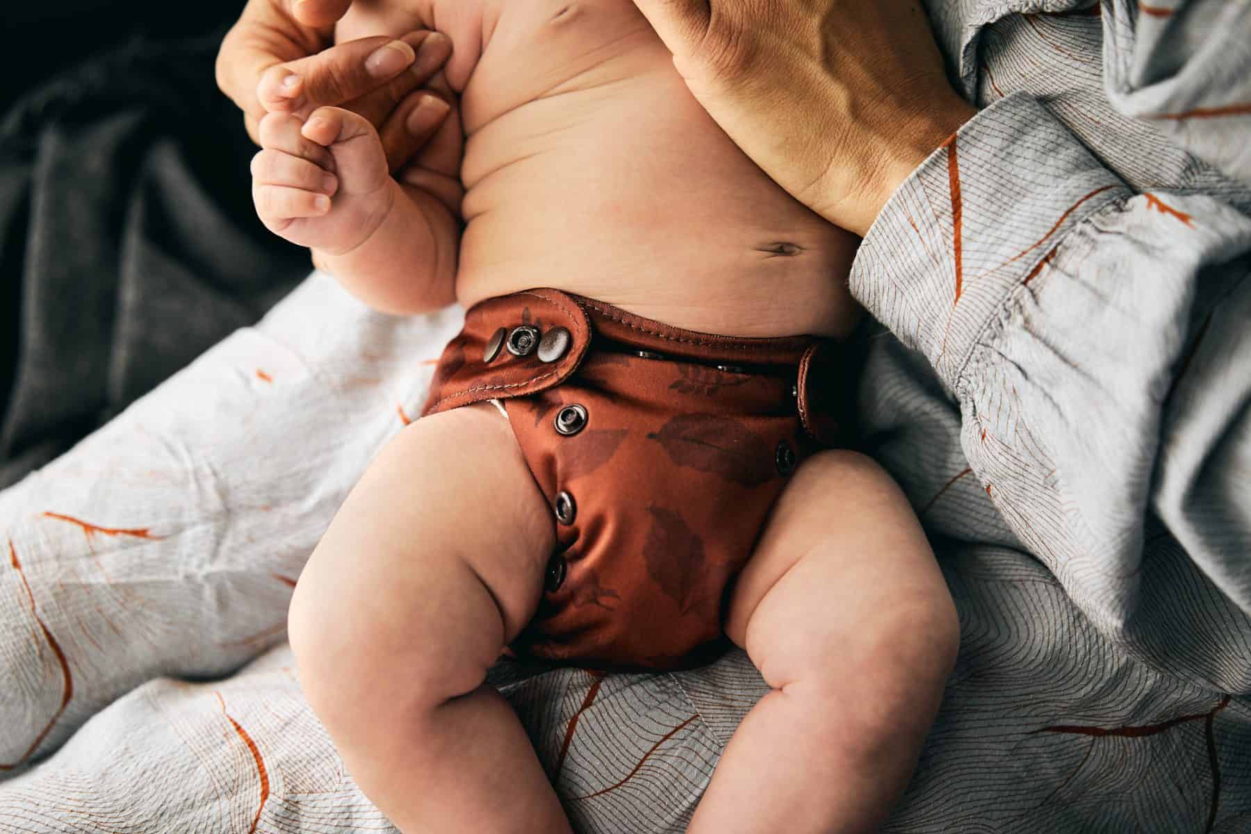 Natural Newborn Leaves Stofble på baby forside