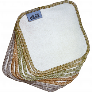 Bamboo cloth wipes in many colors
