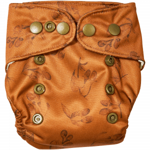 Natural Newborn goji cloth diaper front