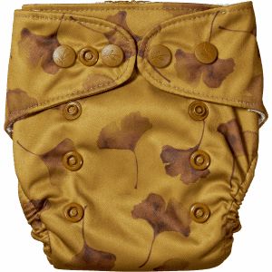 Natural Newborn - Ginkgo - Newborn cloth diaper