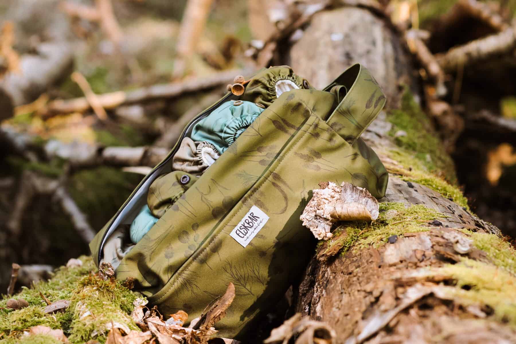cloth diaper bag pod wetbag - grasses