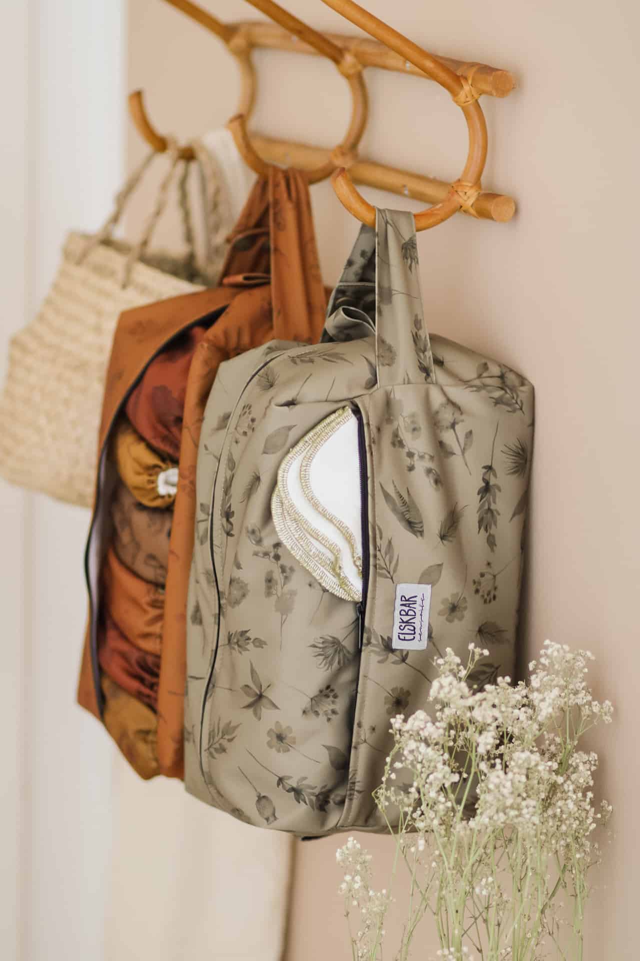 cloth diaper bag pod wetbag - wildflowers