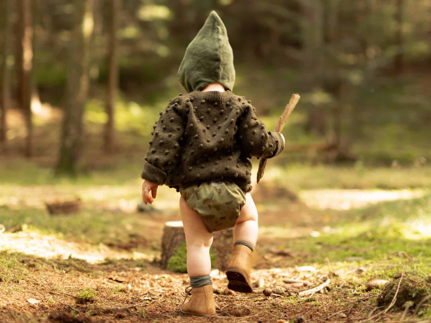 Acorn stofble i skoven