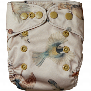 Natural Newborn - Birds - cloth diaper for newborns