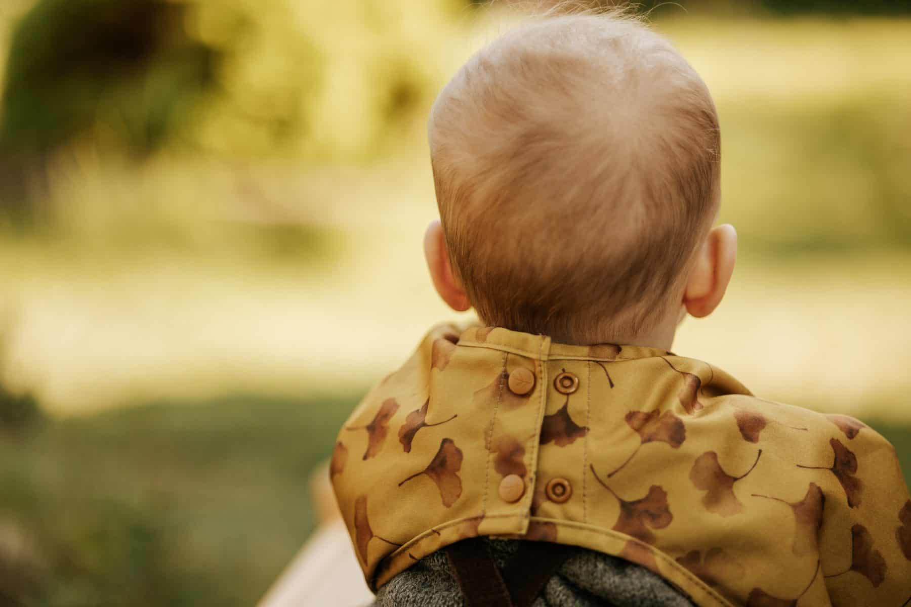 Knaplukning i nakken af langærmet hagesmæk - Ginkgo